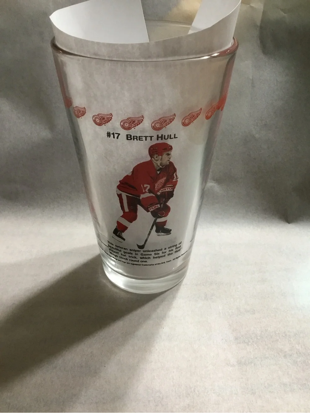 Detroit Red Wings Arby’s drinking glass.